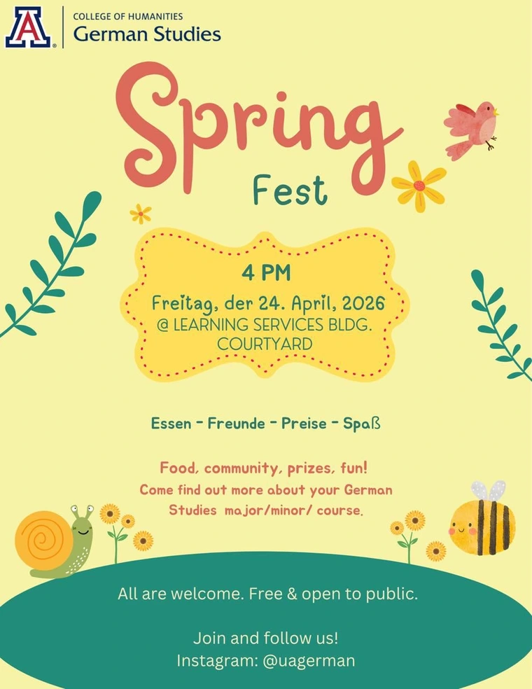 Spring Fest Flyer with information about the date and venue.
