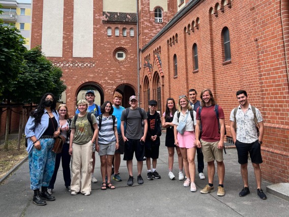 2023 study abroad group in Leipzig